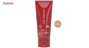 کرم ضدآفتاب و ضدلک رنگی لافارر مدل SPF40-Medium، مناسب پوست‌های خشک و معمولی، حجم 40 میلی‌لیتر