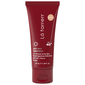 کرم ضدآفتاب و ضدلک رنگی لافارر مدل SPF40-Medium، مناسب پوست‌های خشک و معمولی، حجم 40 میلی‌لیتر