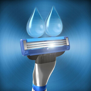 تیغ یدک ژیلت مدل Mach 3 Turbo ‏بسته 4 عددی
