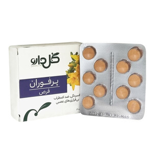 قرص روکشدار پرفوران گل دارو بسته 30 عددی