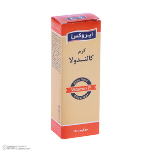کرم مرطوب کننده دست و صورت ایروکس مدل Calendoola مناسب برای انواع پوست وزن 50 گرم