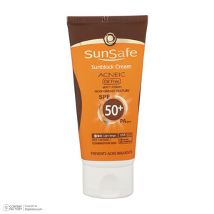 کرم ضدآفتاب و آنتی‌آکنه رنگی سان‌سیف مدل SPF50، مناسب پوست‌های چرب، حجم 50 میلی‌لیتر