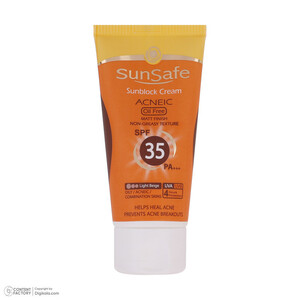 کرم ضدآفتاب و آنتی‌آکنه رنگی سان‌سیف مدل SPF35، مناسب پوست‌های چرب، حجم 50 میلی‌لیتر