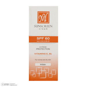 کرم ضدآفتاب بی‌رنگ مای SPF60 مدل Extreme Protection، مناسب پوست‌های نرمال تا خشک، حجم 50 میلی‌لیتر