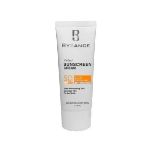 کرم ضد آفتاب رنگی بیزانس SPF 50 مدل 30 مناسب پوست های خشک و حساس حجم 40 میلی لیتر
