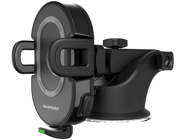 پایه نگهدارنده و شارژ وایرلس گوشی موبایل راو پاور مدل RP-SH010 Wireless Charging Car Holder