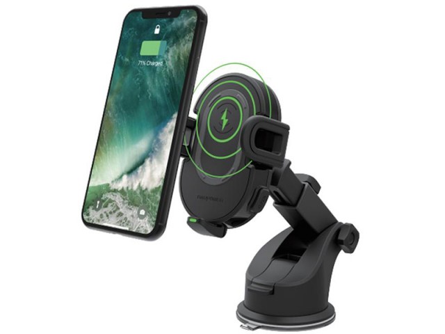 پایه نگهدارنده و شارژ وایرلس گوشی موبایل راو پاور مدل RP-SH010 Wireless Charging Car Holder