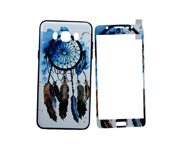 کاور magic طرح لوگو دریم کچر همراه با گلس طرح دار مناسب برای گوش موبایل سامسونگj7 2016