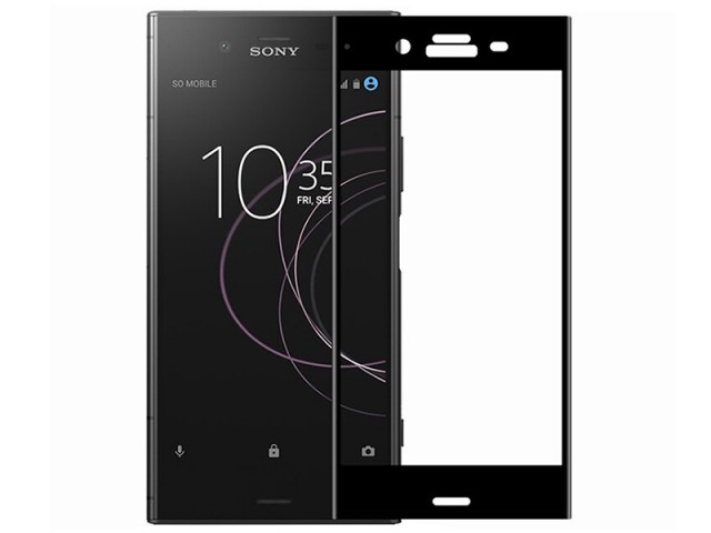 محافظ صفحه نمايش تمام چسب مدل Full Cover 5D Glass مناسب برای گوشی موبايل سونی XZ1