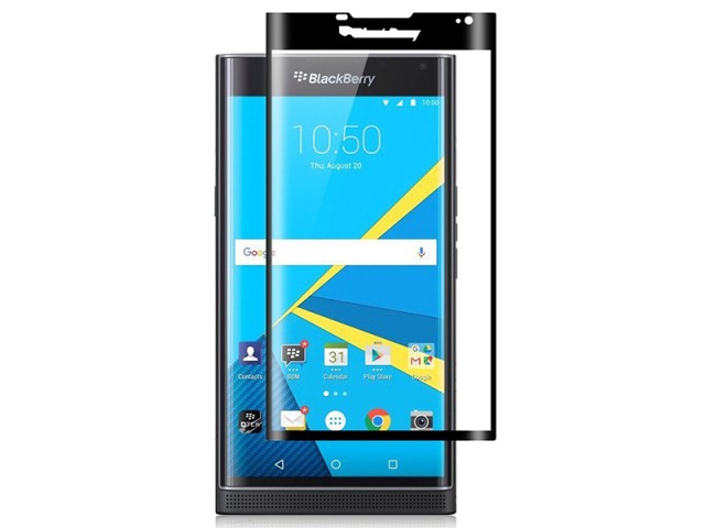 محافظ صفحه نمايش تمام چسب مدل Full Cover 3D Glass مناسب برای گوشی موبايل بلک بری Priv