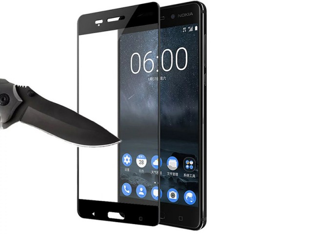 محافظ صفحه نمايش تمام چسب مدل 3D Glass مناسب برای گوشی نوکیا 3