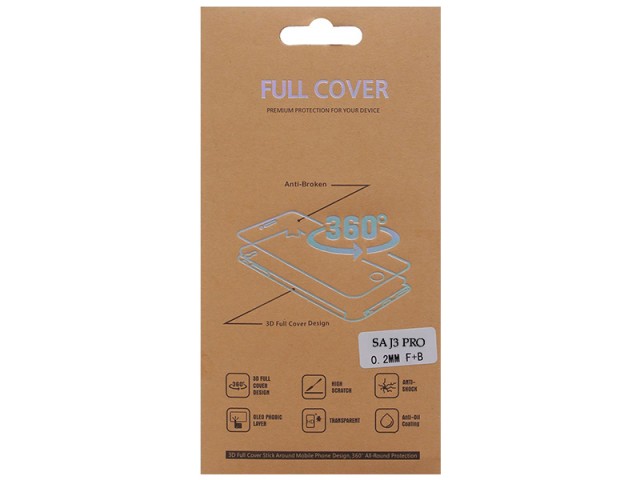 برچسب نانو صفحه نمايش جلو و پشت گوشی مدل Full Cover مناسب برای گوشی موبایل سامسونگ J3 Pro