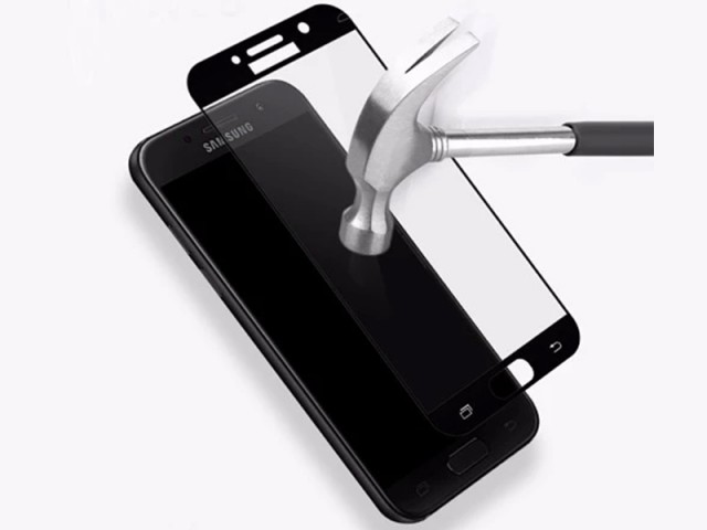 محافظ صفحه نمايش تمام چسب کوکوک مدل 4D Rounded Edges مناسب برای گوشی موبايل سامسونگ A7 2017