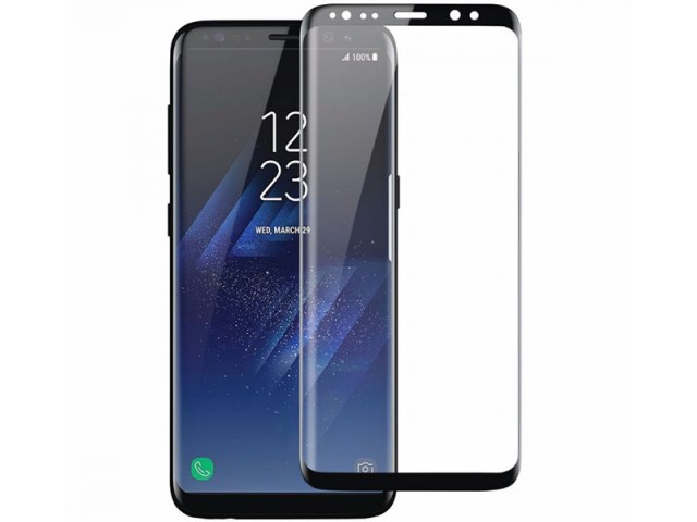 محافظ صفحه نمايش تمام چسب کوکوک مدل 4D Rounded Edges مناسب برای گوشی موبايل سامسونگ S8