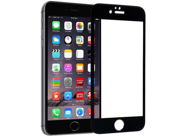 محافظ صفحه نمايش تمام چسب کوکوک مدل 4D Rounded Edges مناسب برای گوشی موبايل آیفون 6 پلاس