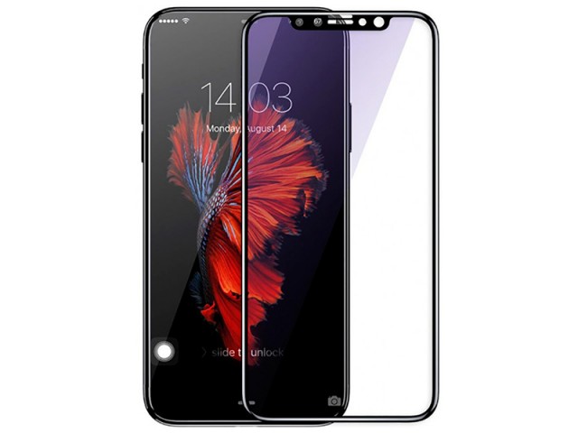 محافظ صفحه نمايش بیسوس مدل Silk Screen 3D Arc Anti-Blue light مناسب برای گوشی موبایل آیفون X