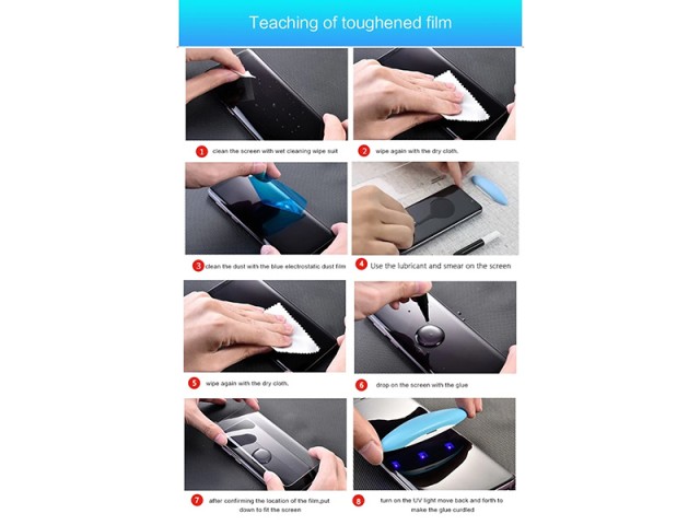 محافظ صفحه نمایش UV مدل Nano Optics Curved مناسب برای گوشی موبایل سامسونگ S8