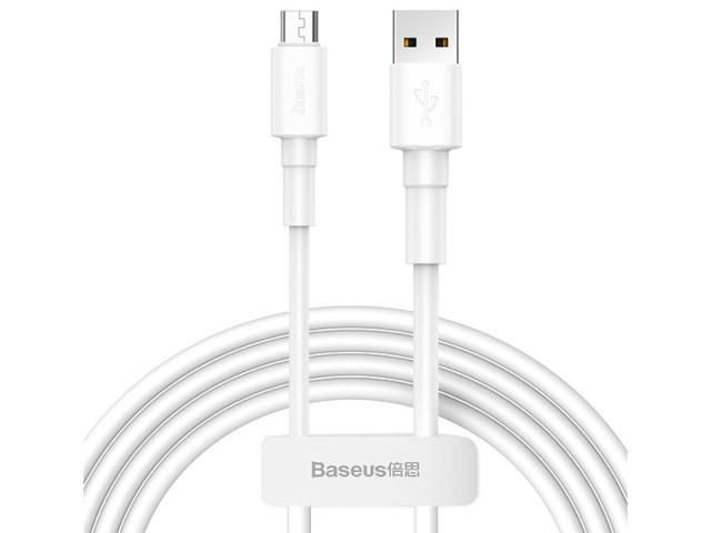 کابل شارژ و انتقال داده میکرو یو اس بی بیسوس مدل Mini White