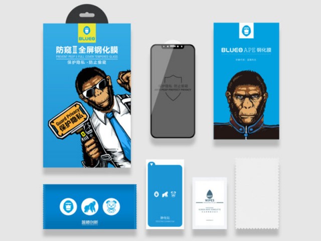 محافظ صفحه نمایش حریم شخصی بلوئو مدل ANTI-PEEP مناسب برای گوشی موبایل اپل iPhone 11/XR