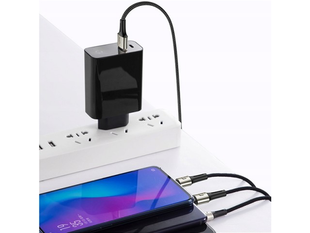 کابل سه سر بیسوس مدل Caring 3in1 Cable