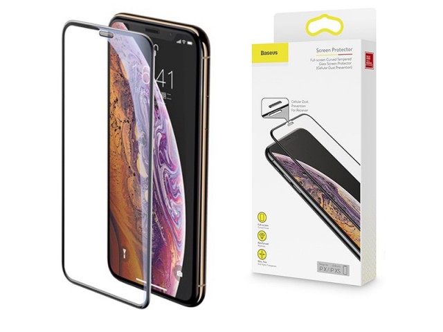 محافظ صفحه نمايش بیسوس مدل Anti-Blue light مناسب برای گوشی موبایل اپل iPhone 11 Pro/XS با قابلیت محافظت از اسپیکر گوشی