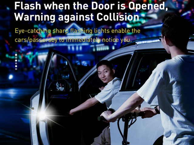 چراغ هشدار دهنده درب خودرو بیسوس مدل Door open warning light بسته دو عددی