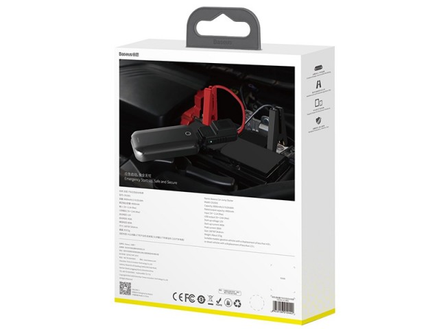 پاوربانک و جامپ استارتر خودرو بیسوس مدل Super Energy Car Jump Starter