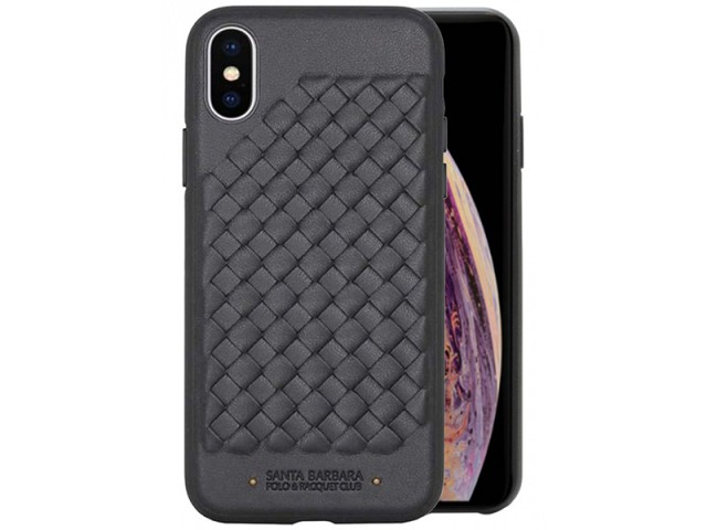 کاور چرمی سانتا باربارا پولو مدل RAVEL مناسب برای گوشی موبایل آیفون X/Xs