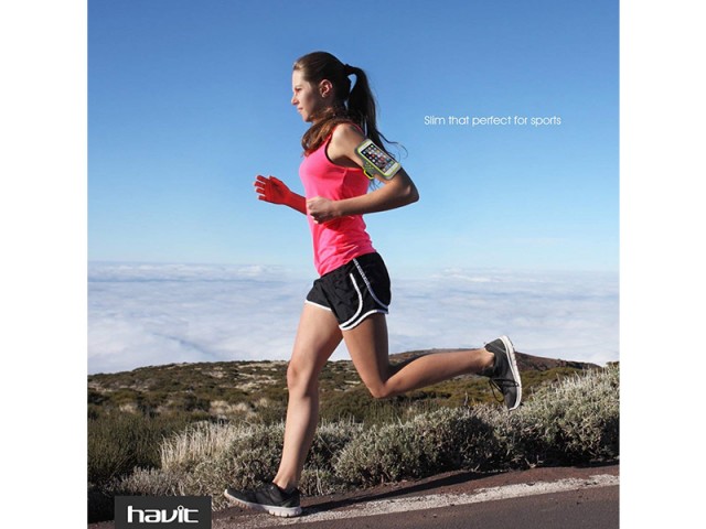 بازوبند ورزشی نگهدارنده گوشی هویت مدل HV-SA010 Sport Armband
