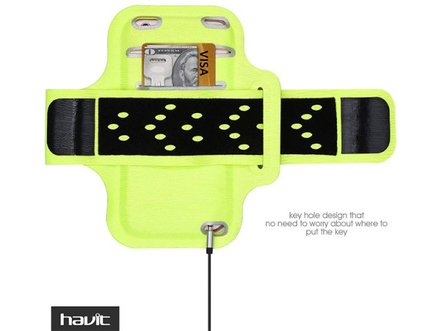 بازوبند ورزشی نگهدارنده گوشی هویت مدل HV-SA010 Sport Armband