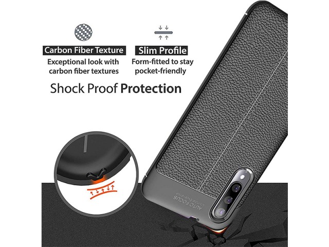 کاور طرح چرم Auto focus مناسب برای گوشی موبایل شیائومی Mi 9 Lite