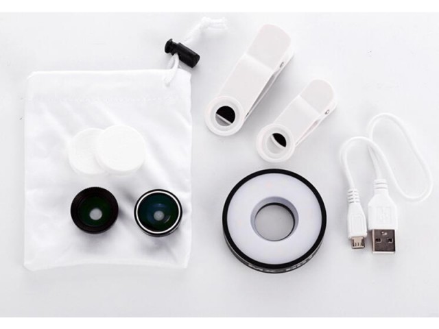 لنز کلیپسی و فلاش موبایل مدل MX-601 6in1