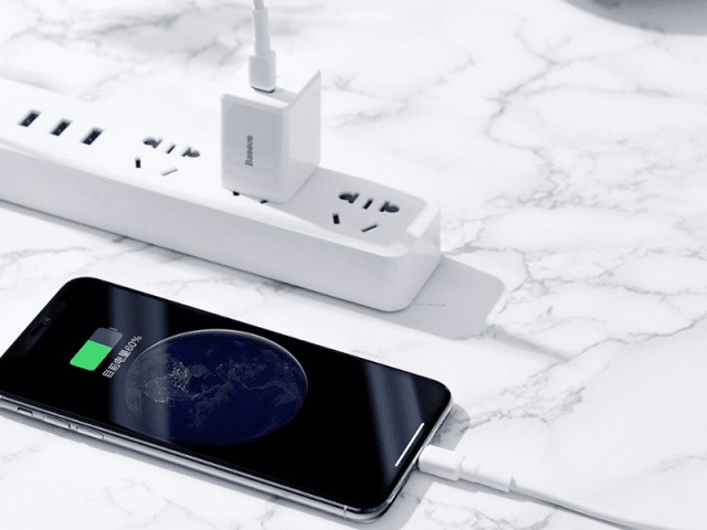 کابل تبدیل Type-C به Lightning بیسوس مدل Mini White