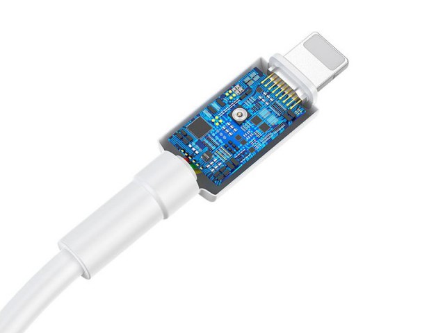 کابل تبدیل Type-C به Lightning بیسوس مدل Mini White