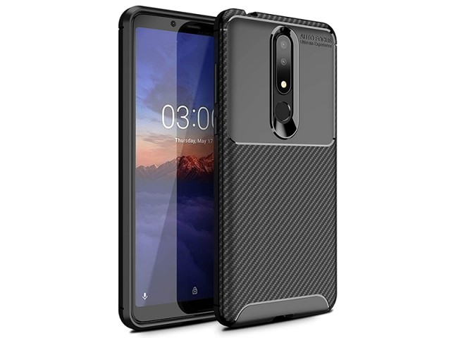 کاور طرح فیبر کربن Becation مناسب برای گوشی موبایل نوکیا 3.1 پلاس