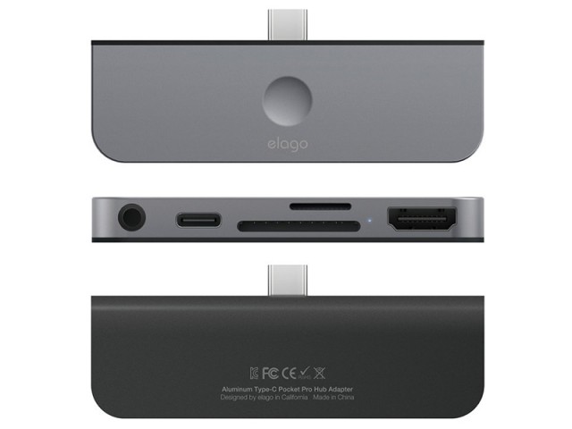 هاب تایپ سی الاگو مدل Type-C Pocket Pro Hub Adapter