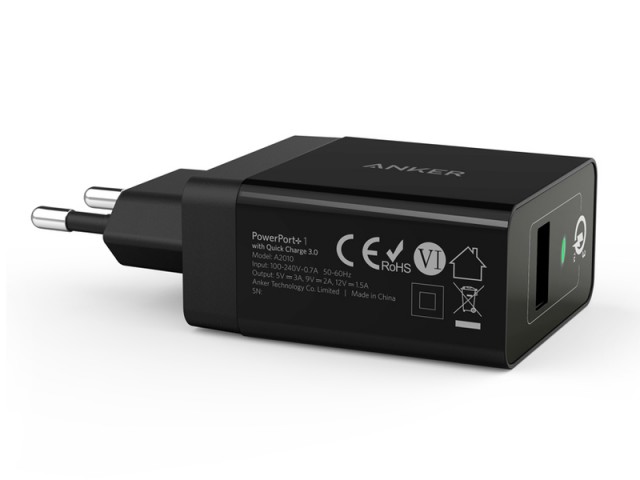 شارژر دیواری فست شارژ انکر مدل A2013 PowerPort+ 1 with Quick Charge 3.0