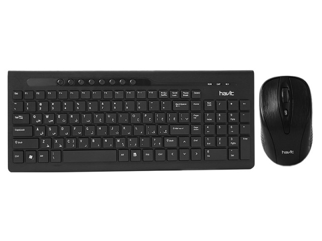 ماوس و کیبورد بی سیم هویت مدل HV-KB596GCM