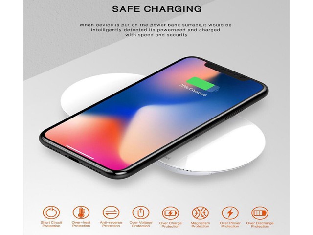 شارژر و پاور بانک وایرلس 5000 میلی آمپر الدینو مدل  PW501 COMBO Wireless Charger