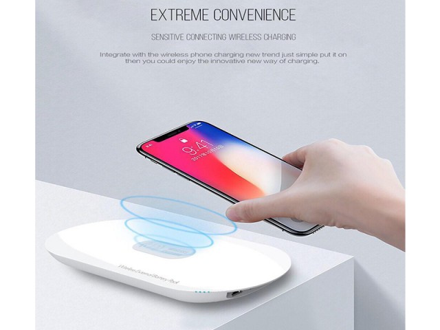 شارژر و پاور بانک وایرلس 5000 میلی آمپر الدینو مدل  PW501 COMBO Wireless Charger
