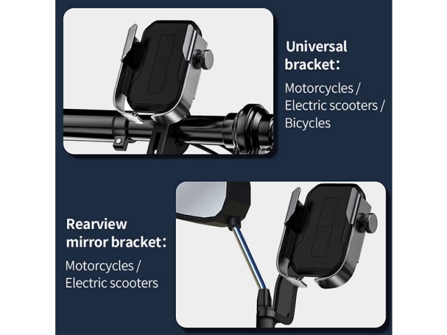 پایه نگهدارنده موبایل موتور و دوچرخه بیسوس مدل Armor Motorcycle Holder