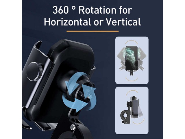 پایه نگهدارنده موبایل موتور و دوچرخه بیسوس مدل Armor Motorcycle Holder