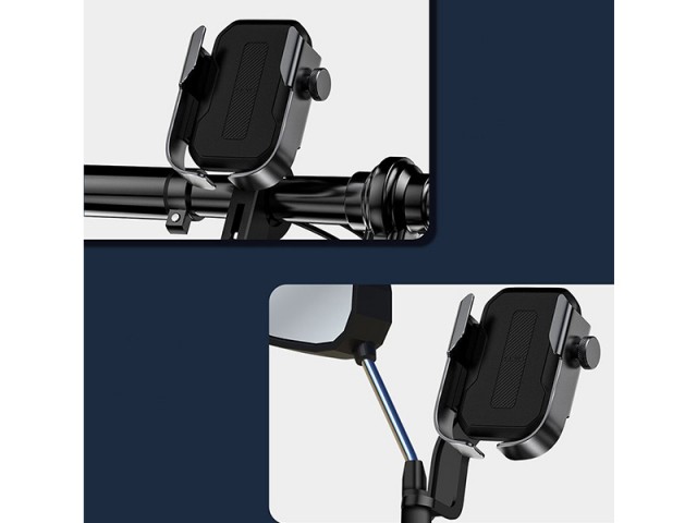 پایه نگهدارنده موبایل موتور و دوچرخه بیسوس مدل Armor Motorcycle Holder