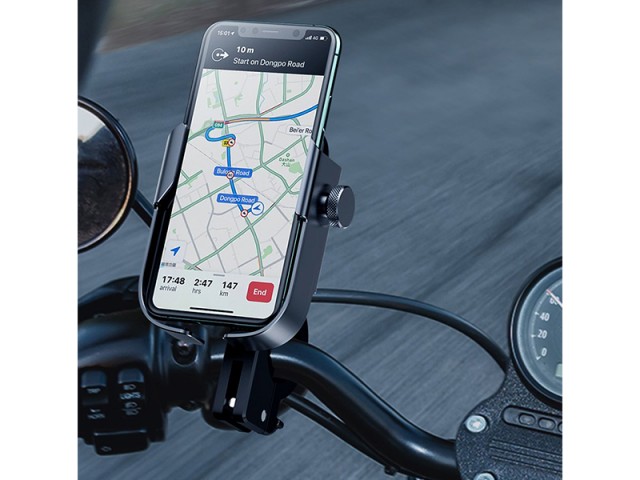 پایه نگهدارنده موبایل موتور و دوچرخه بیسوس مدل Armor Motorcycle Holder