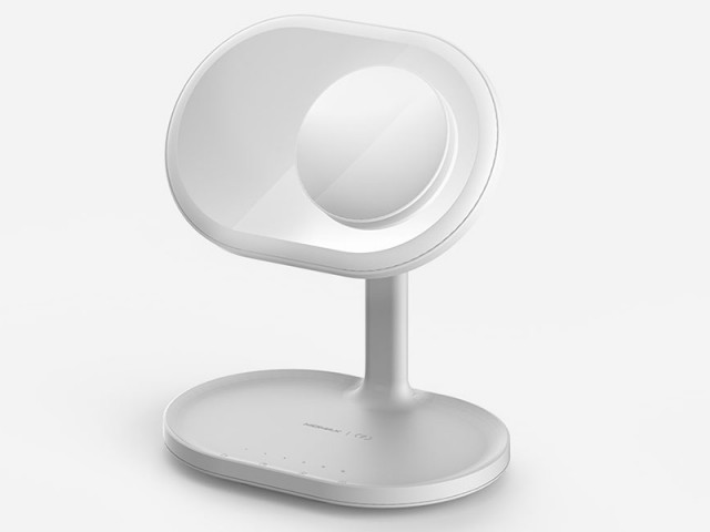 آينه ميكاپ با شارژر بی‌سیم و اسپیکر بلوتوثی مومکس مدل QL13 Q.LED Mirror