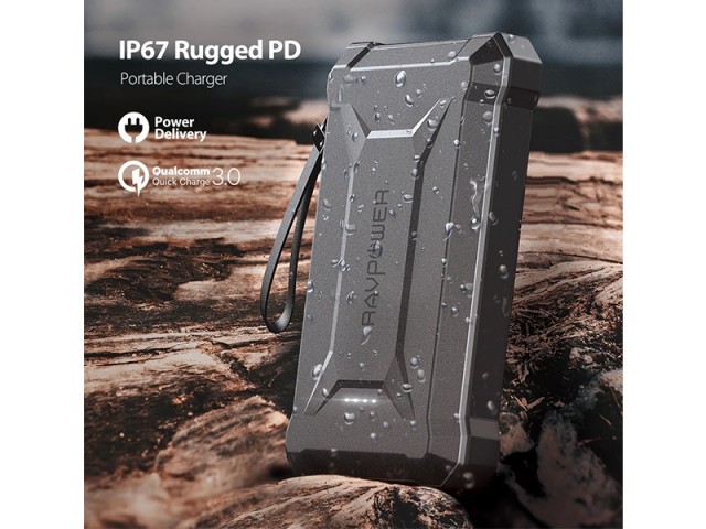 پاور بانک 10050 میلی آمپر راو پاور مدل RP-PB096 Rugged Series