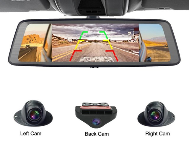 آینه ماشین دوربین دار راک مدل A2 Dash Cam With Rear View Mirror