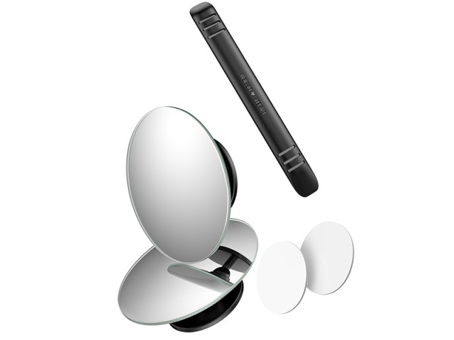آینه نقطه کور خودرو بیسوس مدل Full Vision Blind Spot Mirror (پک 2 عددی)