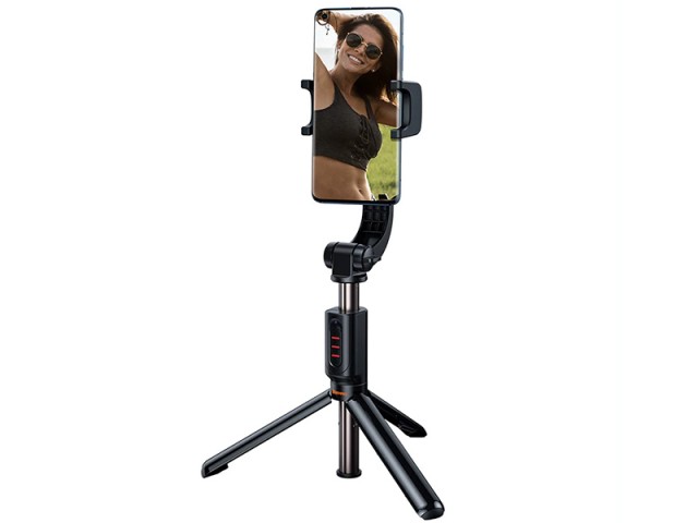 گیمبال و مونوپاد بلوتوثی سه پایه دار بیسوس مدل Lovely Folding Stand Selfie Stabilizer