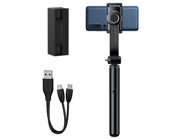 گیمبال و مونوپاد بلوتوثی سه پایه دار بیسوس مدل Lovely Folding Stand Selfie Stabilizer